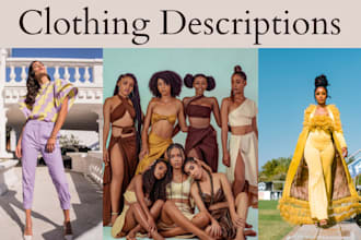 write creative product descriptions for your clothing store