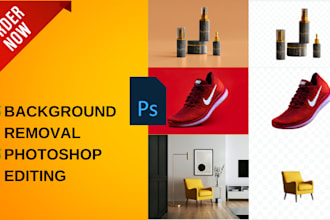do product photo background removal, edit or change color