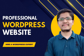create professional wordpress website design