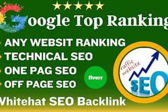 google top ranking any website with monthly SEO service