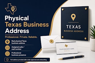 provide a physical texas business address