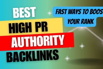 create 100 high pr backlinks for google ranking  SEO link building