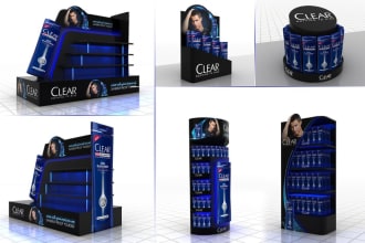 design 3d product display and retail display solutions