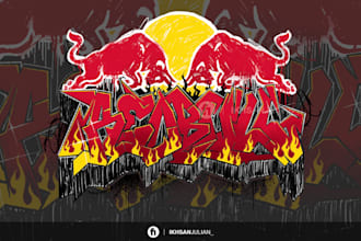 design a graffiti logo
