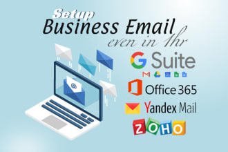 setup, fix, migrate emails, google workspace, ms 365 quickly