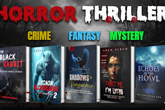 design stunning mystery horror thriller book cover  horror art  horror novel