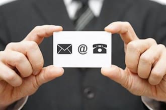 provide contact details, email verification  and business leads