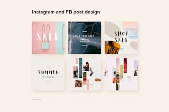 design professional fb and instagram post images