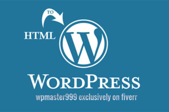 convert HTML to wordpress