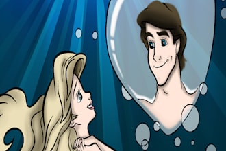 draw A Digital Art Portrait Of Any Person