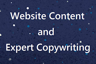 provide expert copywriting for your website and business