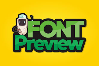 make you a preview picture design for your fonts web