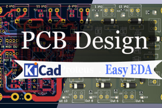 design or modify pcb boards in kicad and easy eda