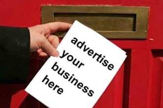 distribute 50 leaflets or flyers in LONDON