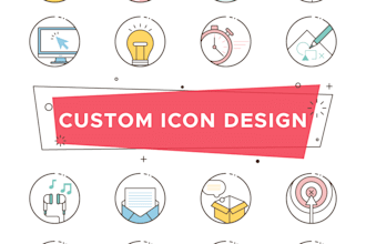 design simple unique icon for you