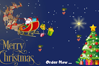 design beautiful christmas and new year cards for you