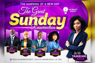 design amazing church flyers and event flyers in 24hrs