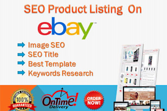 do ebay SEO listing ,ebay template design,ebay meta tag and meta description