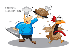 draw funny  cartoon character ,  illustrations