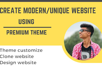 create premium business website using my premium theme