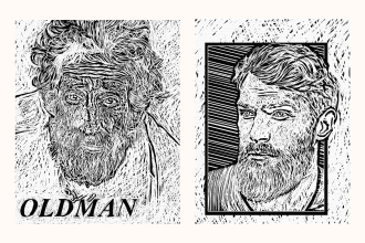 do linocut carving prints style illustration
