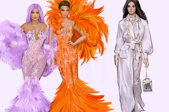 draw you fashion illustration in my unique style