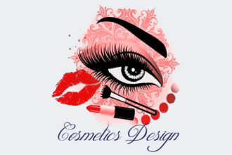 make high quality cosmetics and beauty logo design for you