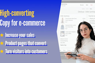 write high converting sales copy for ecommerce and launches