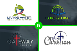 design church ministry charity nonprofit logo