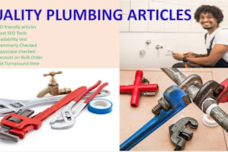 deliver quality plumbing and ac SEO articles in 24 hrs