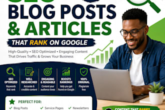 write SEO blog posts and articles that rank on google