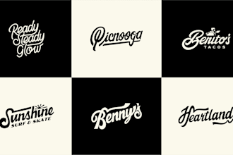 design a custom hand lettering and typography logo