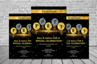 design creative birthday card, invitations, greeting card