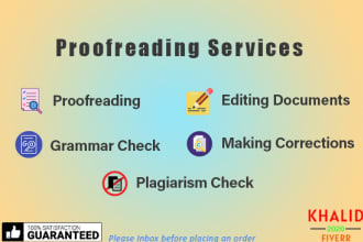 proofread and edit your documents