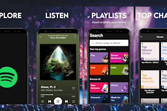 design app screenshots for play store and app store
