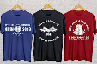 do custom t shirt design for printful merch teespring or any pod