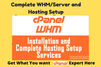 do complete hosting configuration whm and whmcs  installation