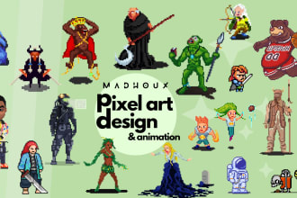 create pixel art characters, animations and nfts