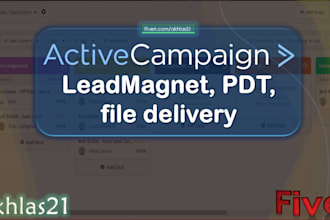 create automation to deliver leadmagnet, PDF file etc