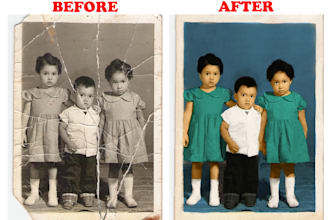 restore,repair,colorize old damaged photos,image restore
