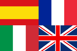 translate from english, french, italian or spanish