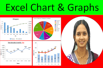 create excel charts and graphs, excel data analysis, data visualization