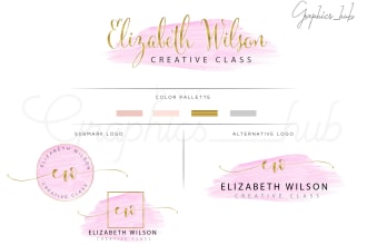 design feminine, alternative, minimalist and submark logo