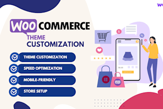 customize your woocommerce store, setup theme, and optimize for sales