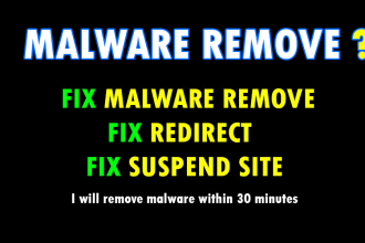 malware removal or virus remove wordpress website and others