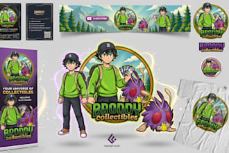 design pokémon fanart logo for tcg and streamers