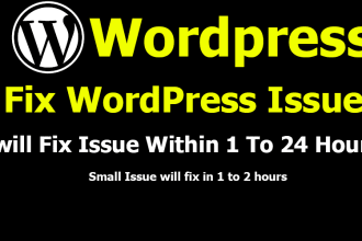 fix wordpress issues or errors in wordpress