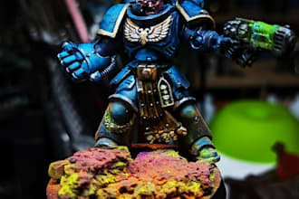 design and paint miniatures and bases for any army
