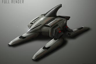 create robot and mech concept art for you