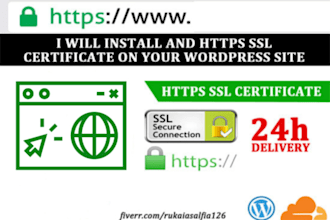 install lifetime free https SSL certificate on wordpress site